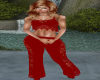 Country Lace Pants Red