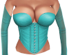 Teal Corset Top