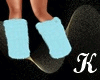 K - Fur Boots Blue