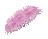 {L}Flying pink feather