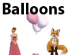 Pink and White Balloons