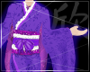 Purple butterfly kimono