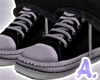 A, Black sneakers