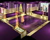 purple gold room