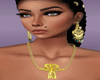 (F&M) E pharaoh necklace