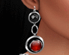 Black & Red Earring