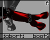 :a: Red PVC Pony Boots