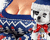 Xmas Puppy Knit Blue