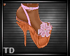 TD l Pink Flowered Heels