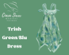Trish Green/Blu Dress