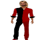 Black Red Split Shirt