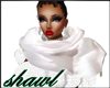 White Rose Shawl Wrap
