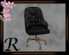 Black Luxe Desk Chair