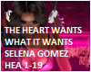 The Heart Wants - Selena