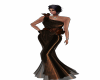 brown elegant dress