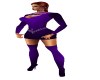 MJ-Purple & blk outfit