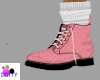 coral pink boots