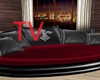 TV> Leather cross Chairs