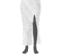 [MM] Fuzzy White Skirt