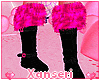 ! PINK FUR BOOTS