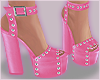 Pink Stud Heels