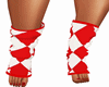 RED &WHITE WARM FOOTIES