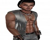 Leather Vest-Grey
