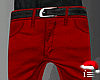 I' Red Belt Pants