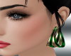 Green & Gold Earrings