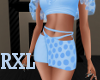 Polka Dot Skirt Blue RXL