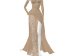 Glitter beige gown