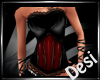 Strapless rred corset