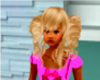 Girl CurlyBlond Ponytail