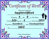 Sapphire Birth Certific.