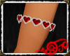 Ruby Heart Bracelet L