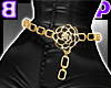 Camellia Chain Belt/Gold