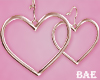 BAE| Heart Earrings Rose