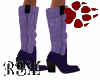 Purple & Lav Jean Boots