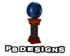 PB Blue Orb Pedestal