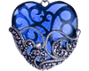 Blue Heart Earrings ~A~