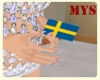 Hand Flag Sweden