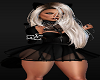Cat Kitten Black Skirt