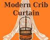 Modern crib curtain