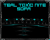 Teal Toxic Nites Sofa