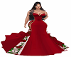 P* red roses gown