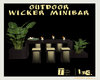 Outdoor Wicker MiniBar
