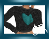 ~SR~ Heart Sweater -aqua
