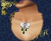 *JR Emerald bow necklace