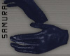 #S Leather Gloves #Navy