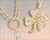 ~A: Gold'Clover Necklace